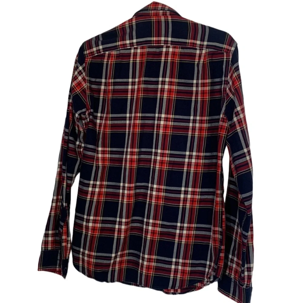 J crew oxfords shirt buffalo  plaid button down shirt size small